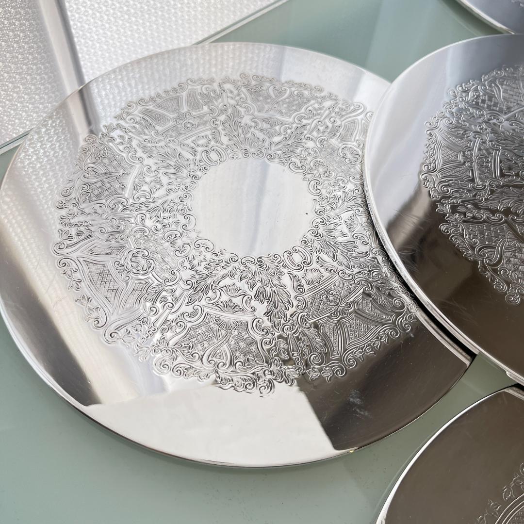 【英国】 プレースマット 23cm / コースター 10cm　各8枚