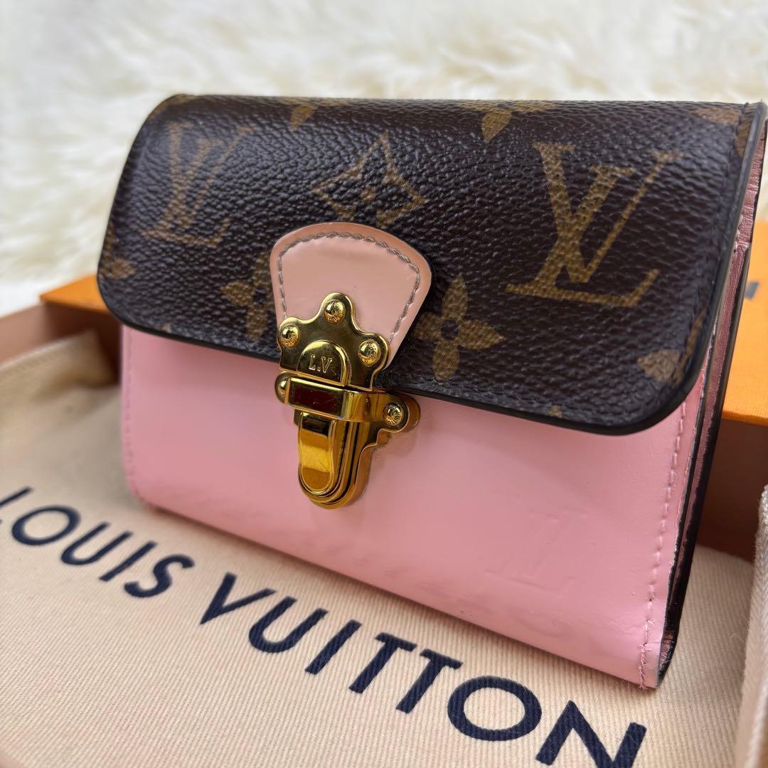 ルイヴィトン モノグラム ポルトフォイユ チェリーウッド ローズバレリーヌ 財布