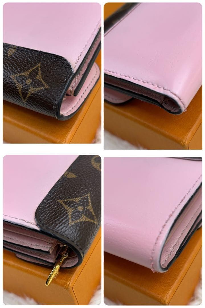 ルイヴィトン モノグラム ポルトフォイユ チェリーウッド ローズバレリーヌ 財布