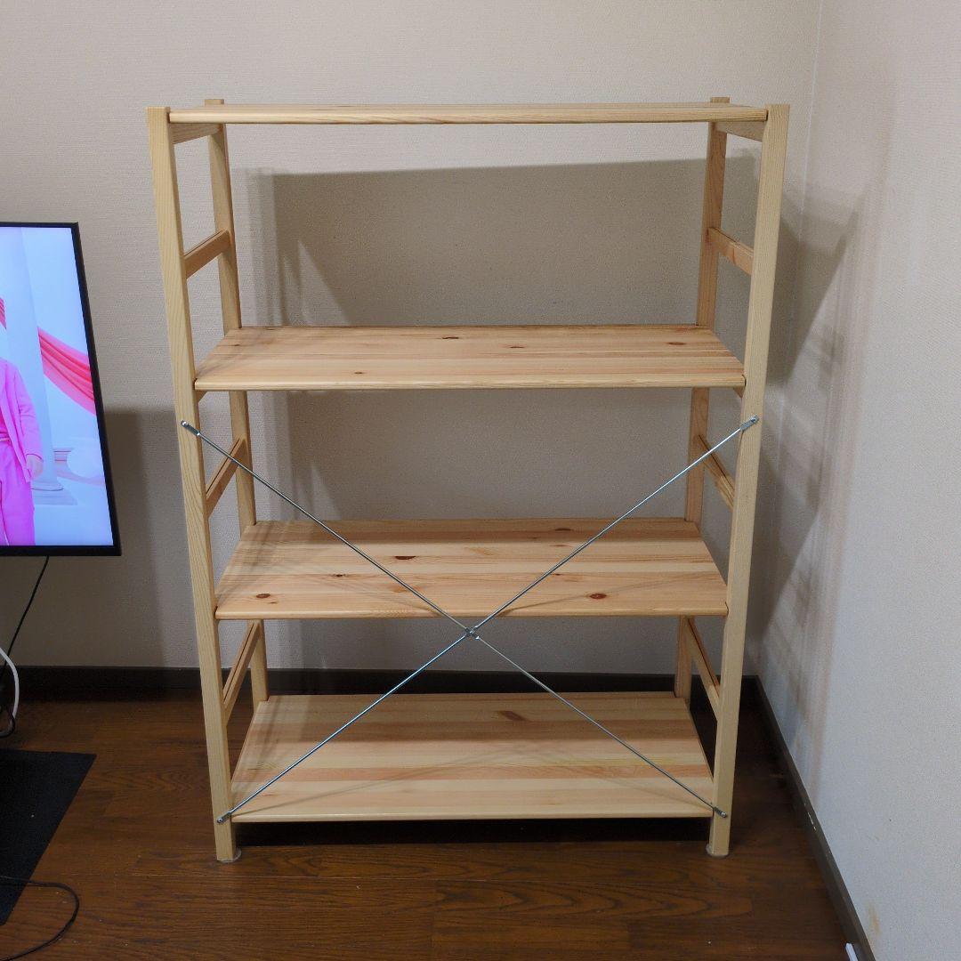 無印良品　パイン材ユニットシェルフ　86cm幅　3段