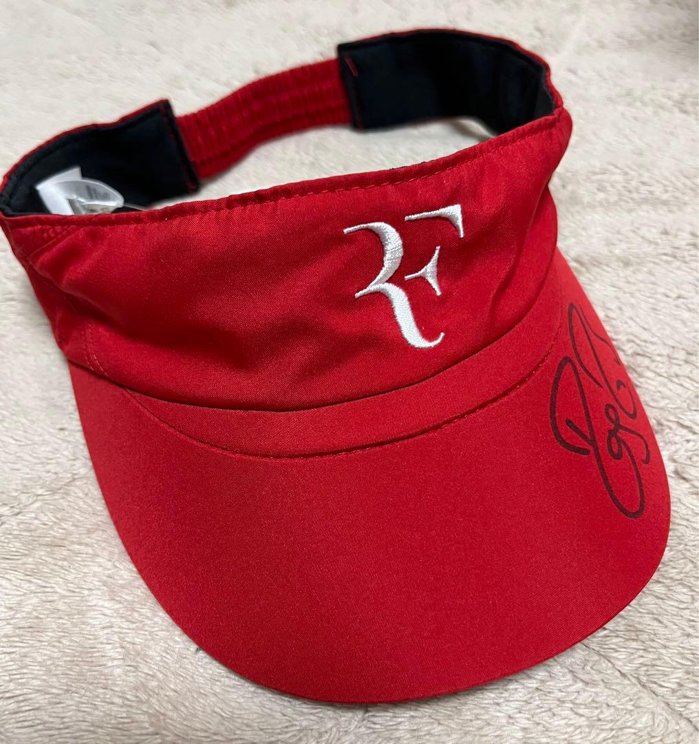 記念グッズ NIKE RF FOUNDATION AUTOGRAPH VISOR RED