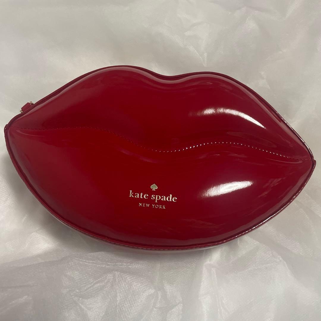 ☆新品☆kate spade 唇型ショルダーバッグ 赤