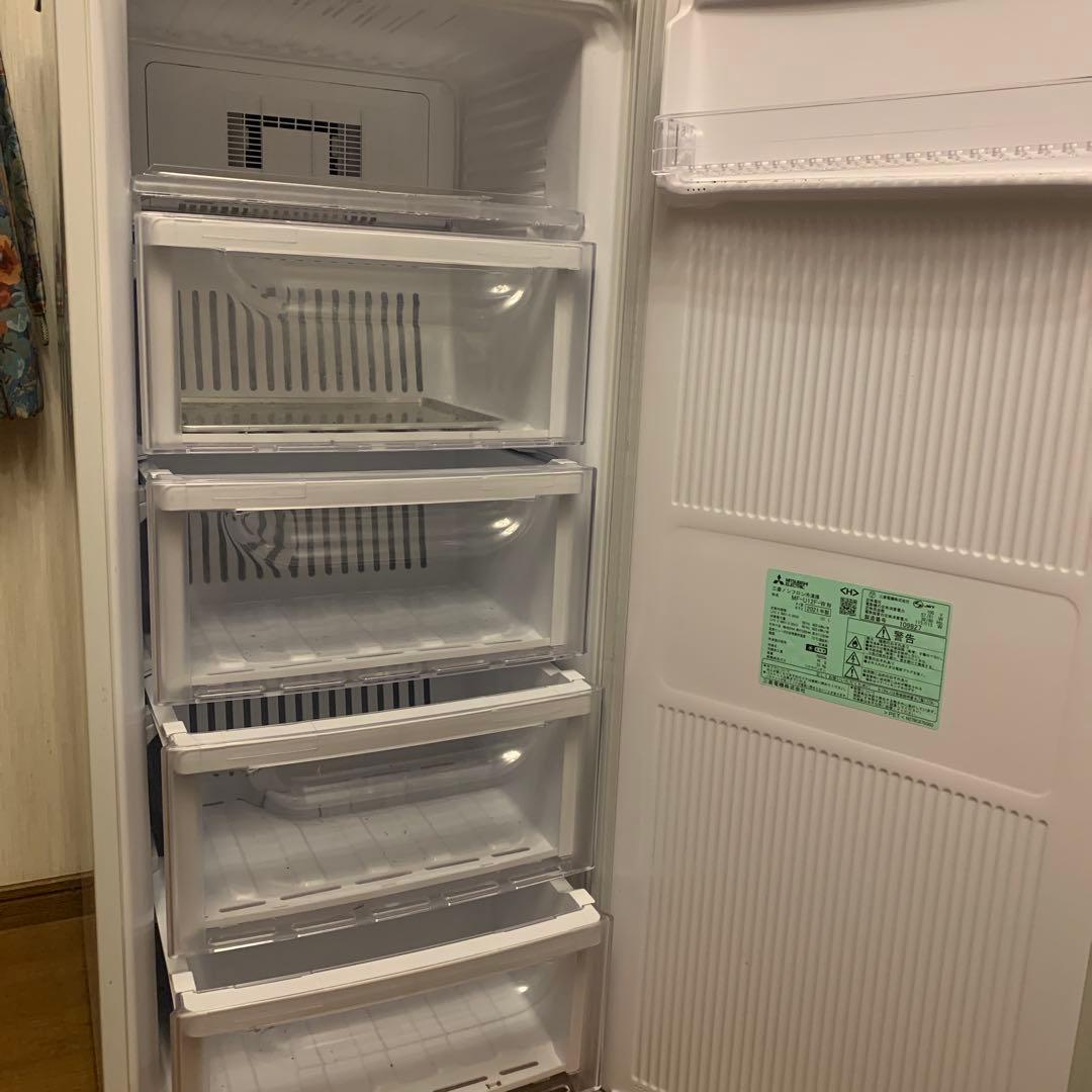 三菱 冷凍庫 MF-U12F-W1 121L 2021年 霜取り不要