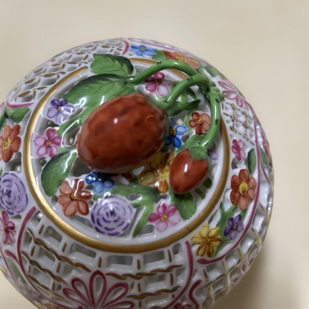 ばぶたん07美品 ヘレンド ファンタジー シリーズ ボンボニエール