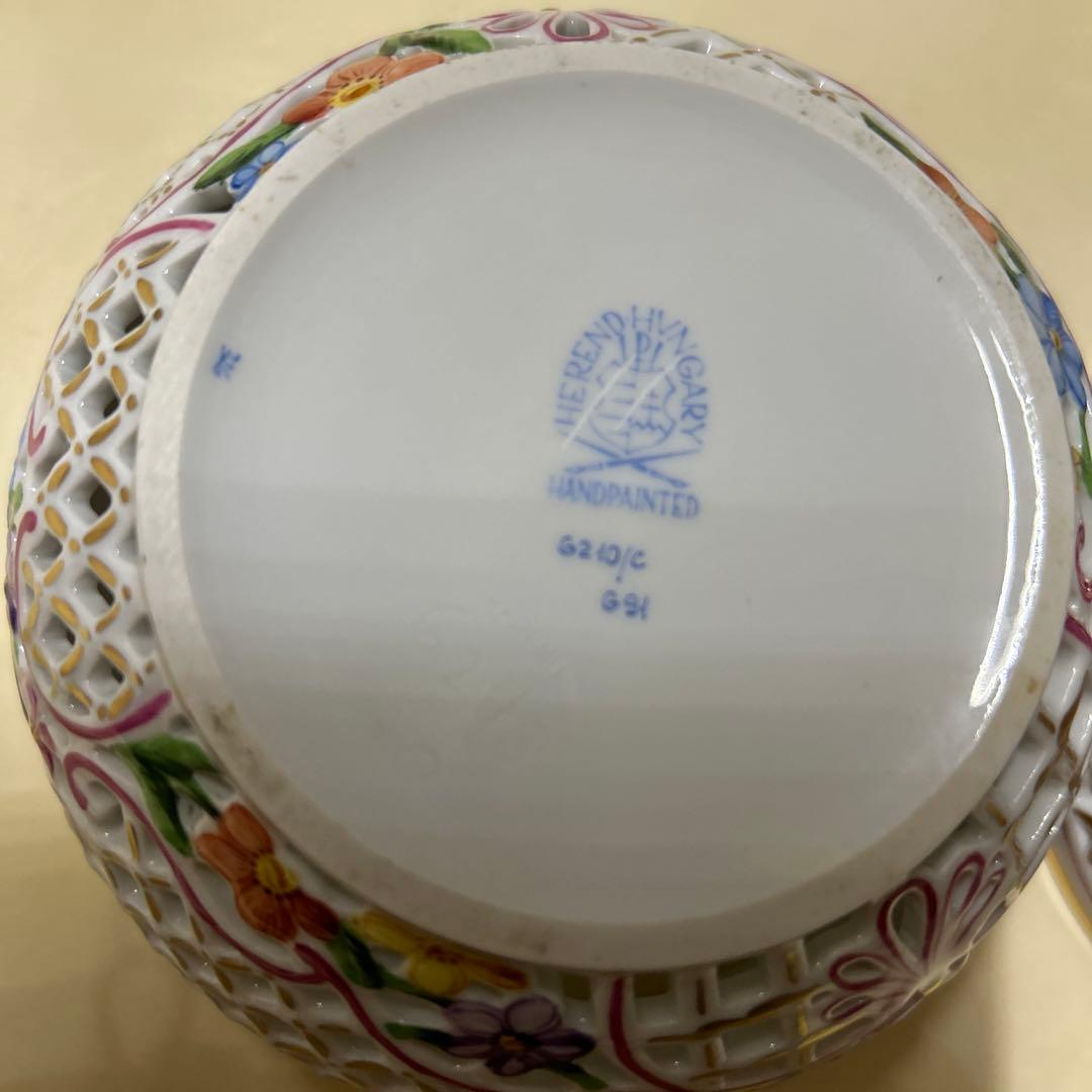 ばぶたん07美品 ヘレンド ファンタジー シリーズ ボンボニエール