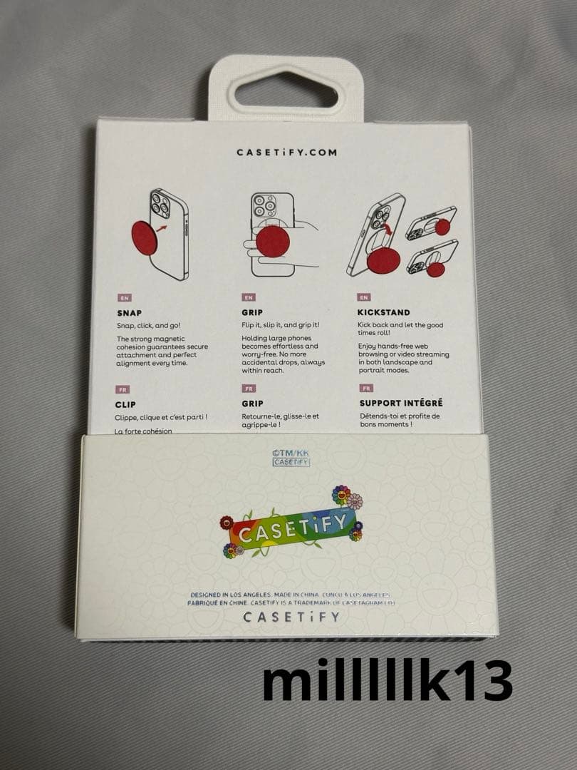 CASETIFY 村上隆　コラボ レインボー　スマイル　ポップアップ限定