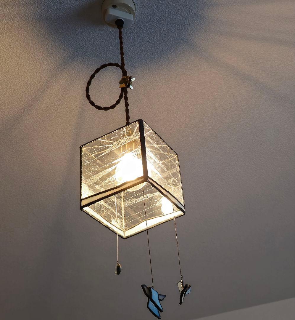 長野深雪 雪ガラス ペンダントライト ステンドグラス