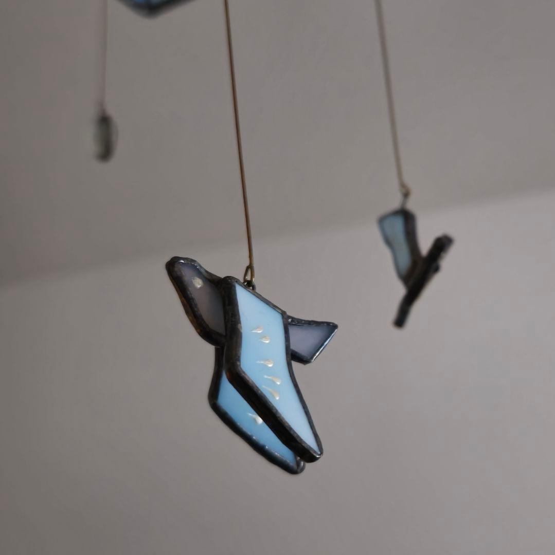 長野深雪 雪ガラス ペンダントライト ステンドグラス