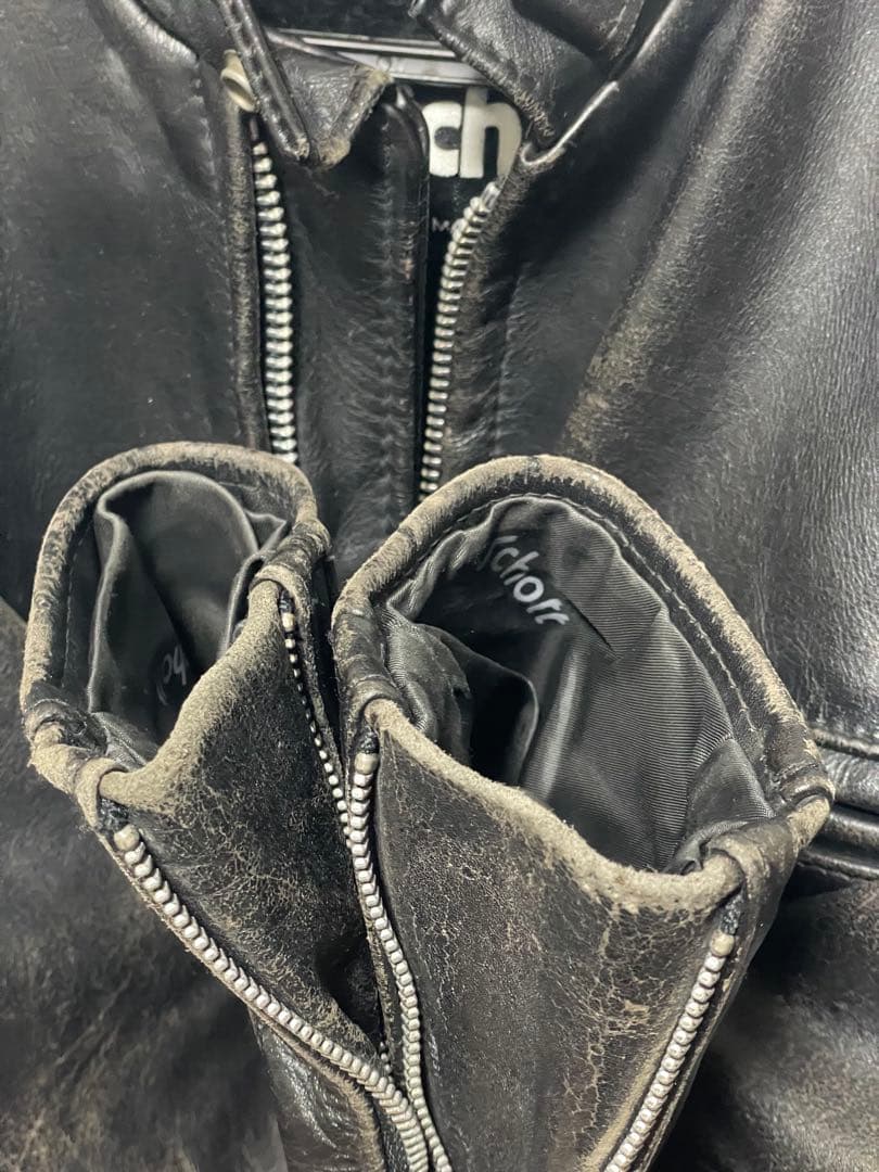 schott 641ライナー付 38 シングルライダースジャケット　牛革