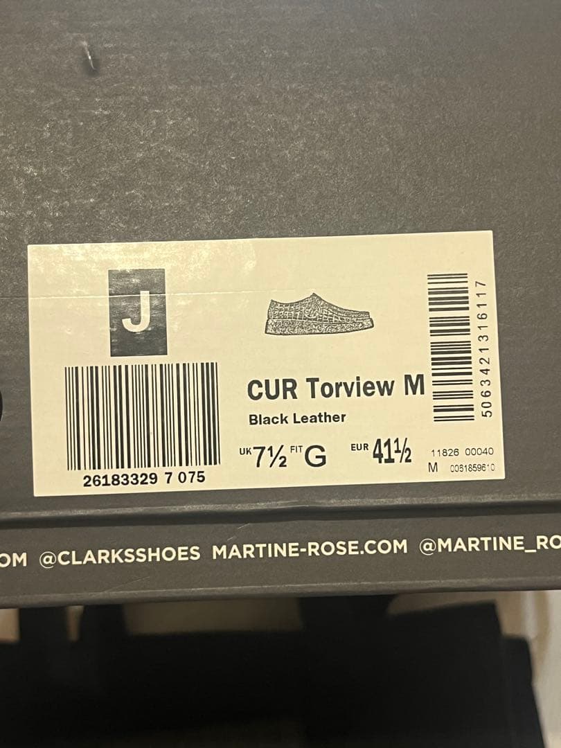 [新品]MARTINE ROSE x CLARKS CUR Torview M