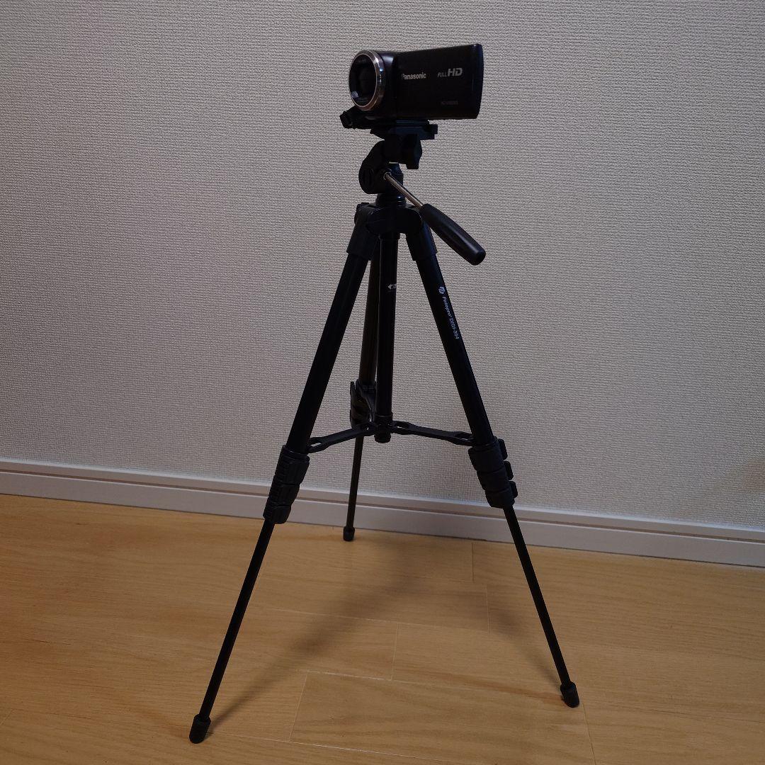 [美品]PanasonicHC-V480MSビデオカメラ+SDカード+三脚セット