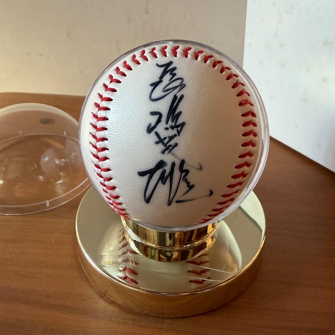H*A様 【極美品】ジャイアンツロゴ　長嶋茂雄直筆サイン入りボール　 ゴールドス