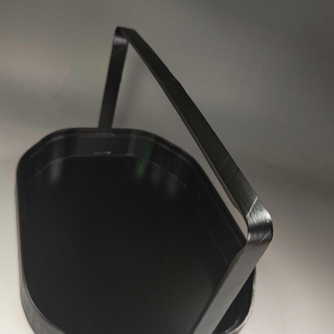 イ934 煙草盆『海田宗恵』『三代宗旦好写　一閑手付木瓜型　莨盆　胡桃足　共箱』