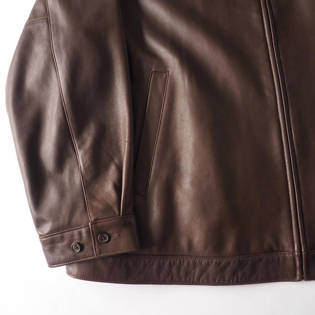 ラルフローレン　レザージャケット　本革　ビッグサイズ　ブラウン　美品