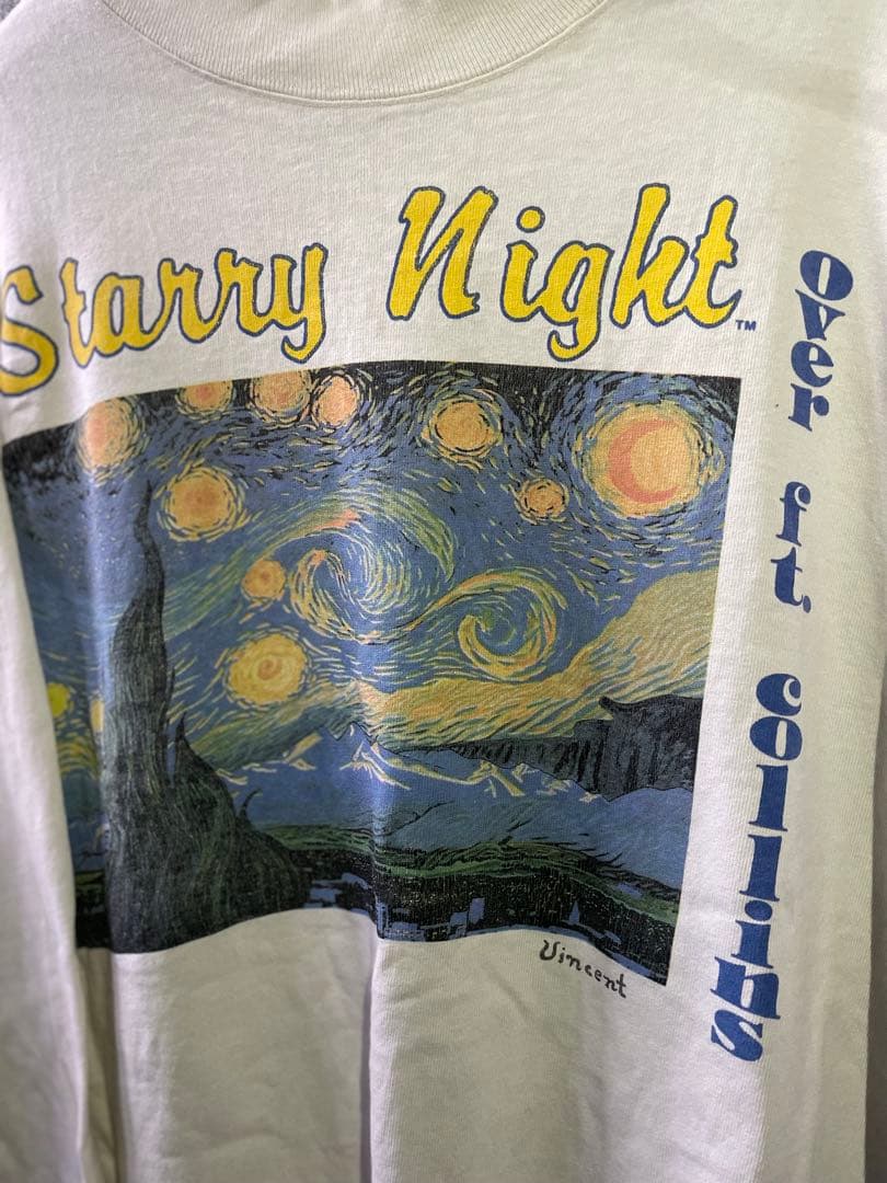 90s van gogh 星月夜　ゴッホ　アート　vintage Tシャツ