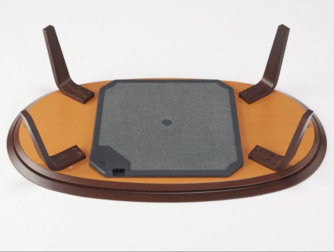 【廃盤品】無印良品タモ材 楕円形こたつ MJ-KDF1340/DB