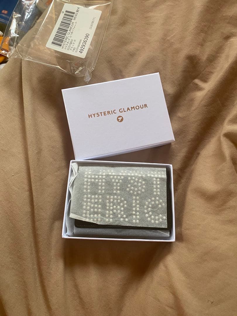 HYSTERIC GLAMOUR 三つ折り財布 ブラック