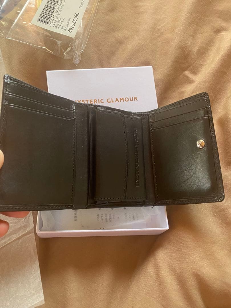 HYSTERIC GLAMOUR 三つ折り財布 ブラック