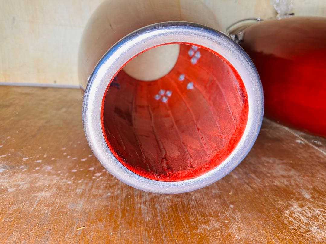 TOCA コンガ ペア 打楽器 木製 レッド 中古 パーカッション