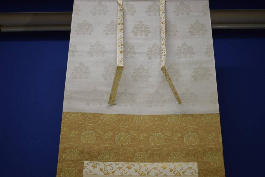 真作/小村大雲/水墨山水/夕景山水図/桐題箱付/布袋屋掛軸HJ-36