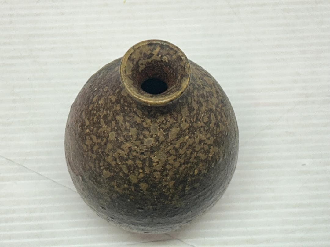 ★備前焼【浦上善次・火襷/小皿&徳利】2個SET　県重要無形文化財・木箱入り★