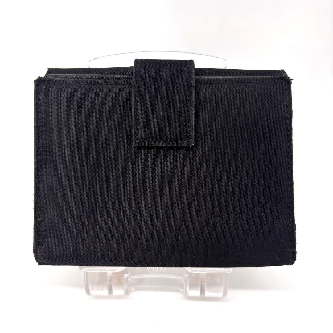 t*o様 PRADA プラダ ナイロン×テスートレザー 三つ折り財布　三角ロゴ