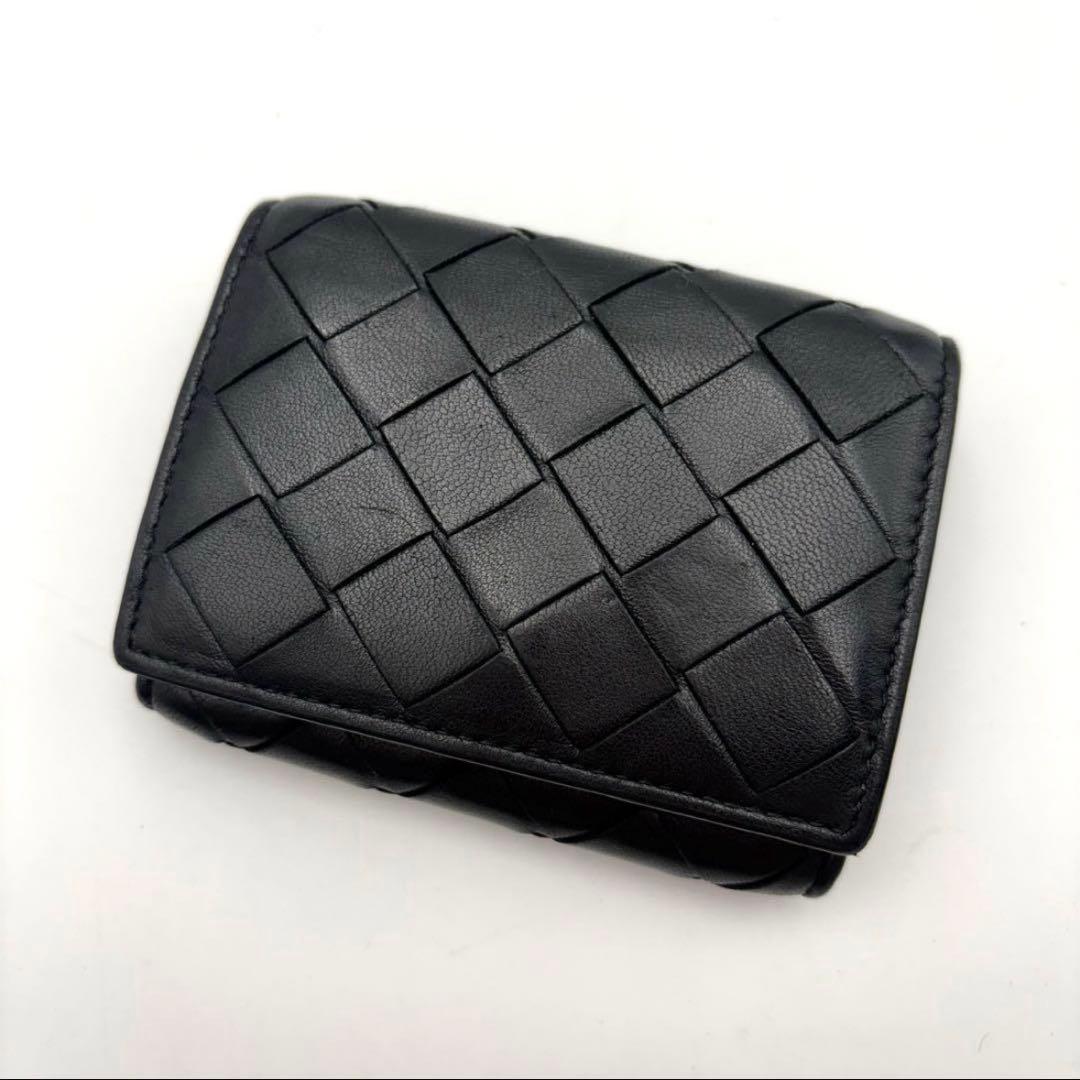専用美品✨付属完備✨ボッテガヴェネタ 三つ折り財布 マキシイントレ レザー