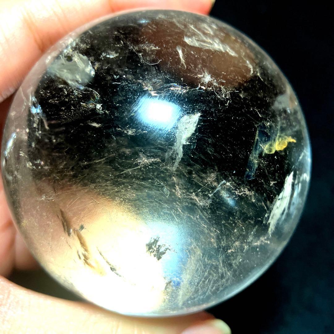 超大玉　67mm 満点星ヘアルチルクォーツ　丸玉　スフィア　パワーストーン