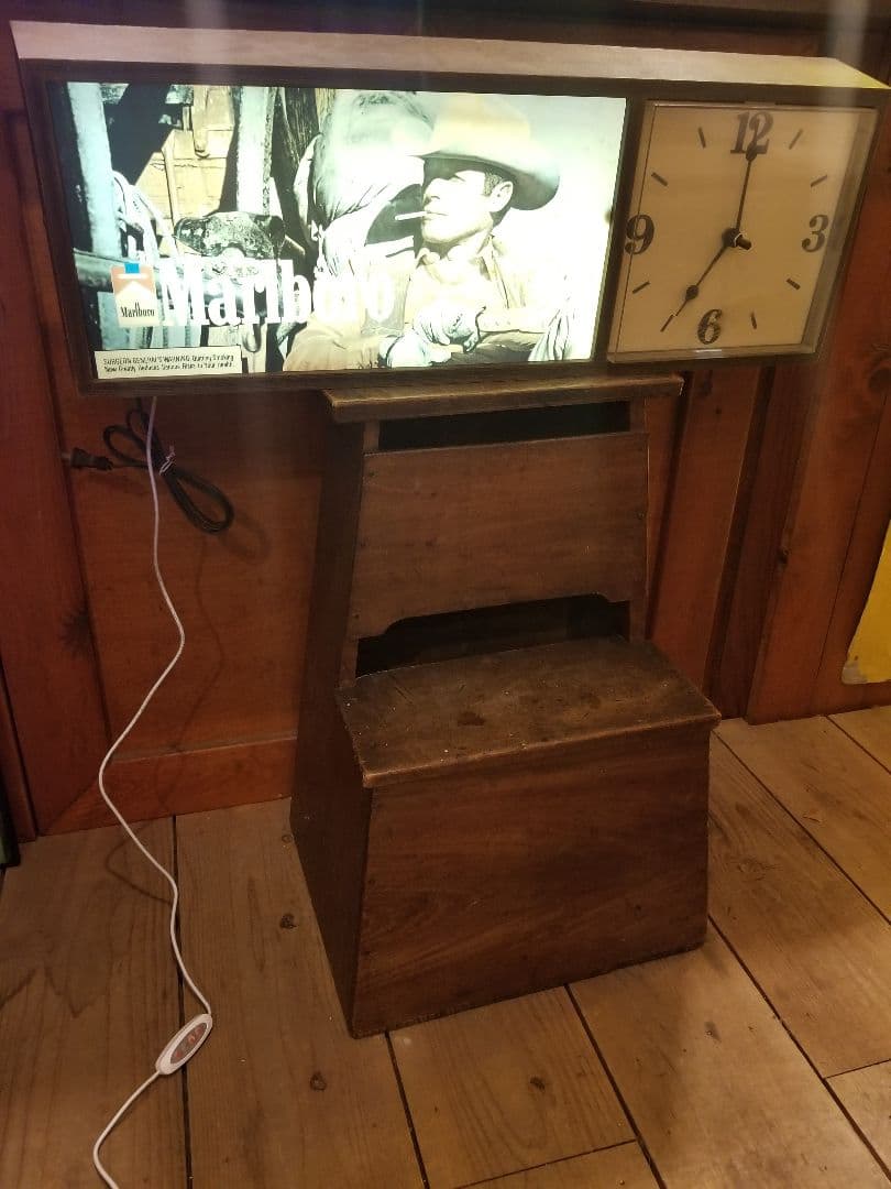 激レア　マルボロ　クロック　ディスプレイ