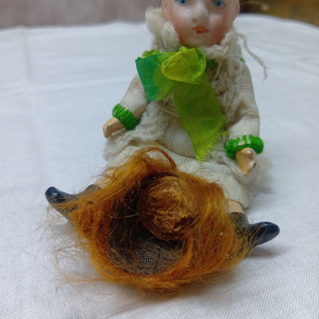 ♥フランスからやって素朴な　アンティークビスクドール　ミニョネット♥