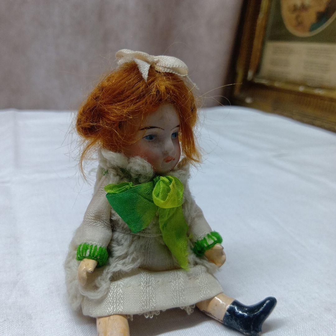 ♥フランスからやって素朴な　アンティークビスクドール　ミニョネット♥