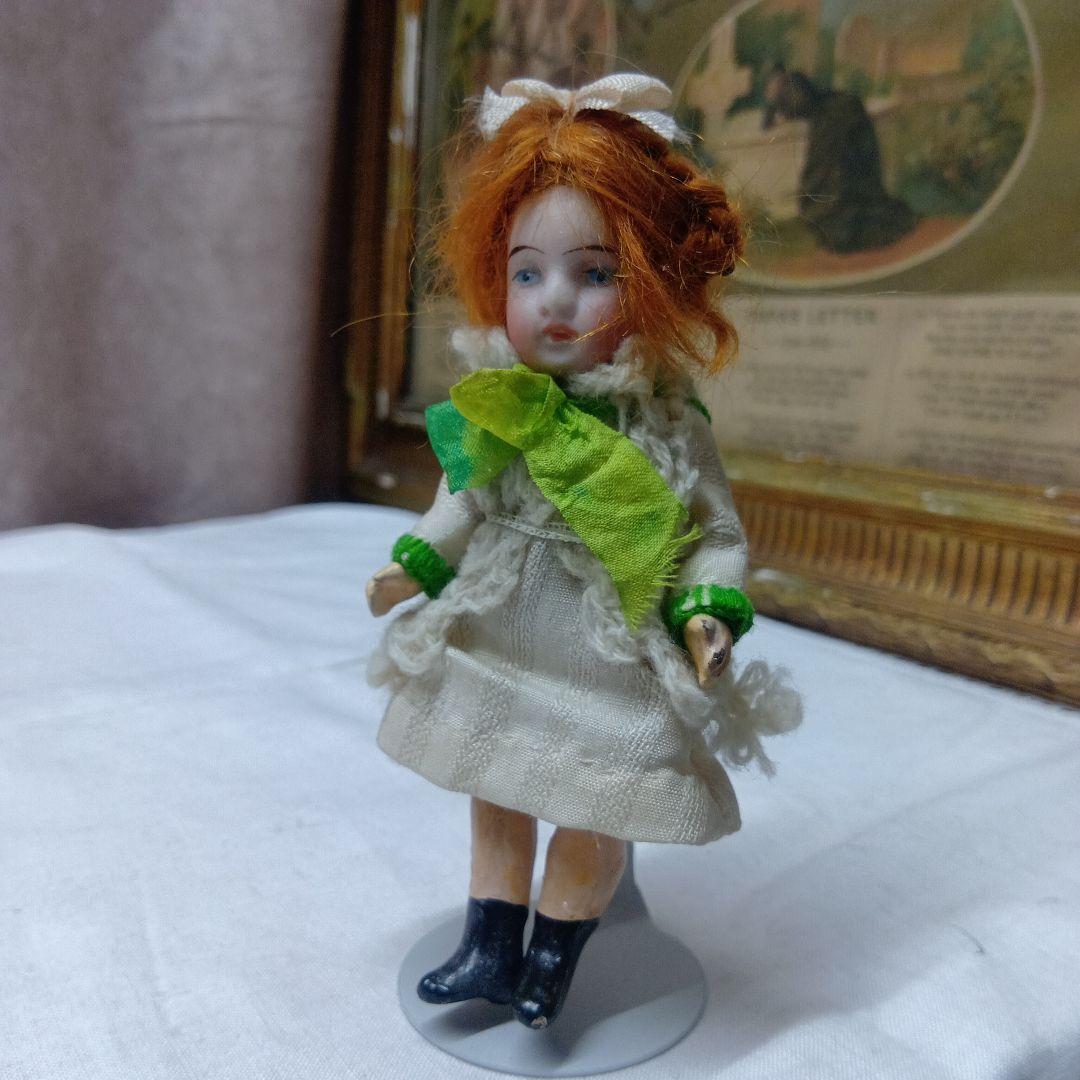 ♥フランスからやって素朴な　アンティークビスクドール　ミニョネット♥