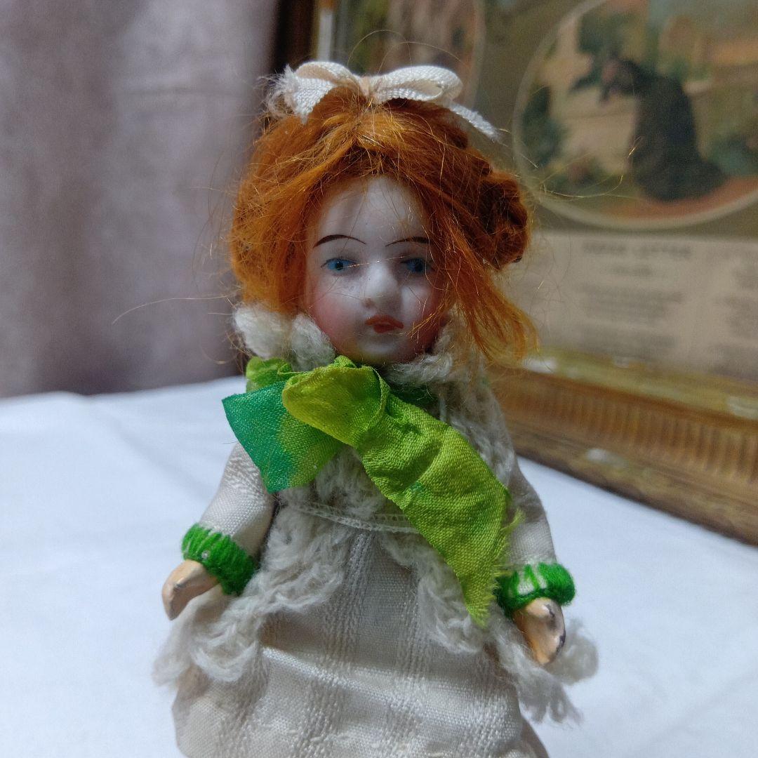 ♥フランスからやって素朴な　アンティークビスクドール　ミニョネット♥