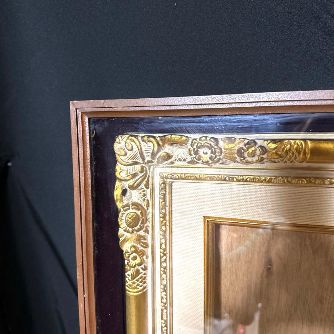 F10 額縁　大型　油彩額縁　油絵額縁　アンティーク　ガラス