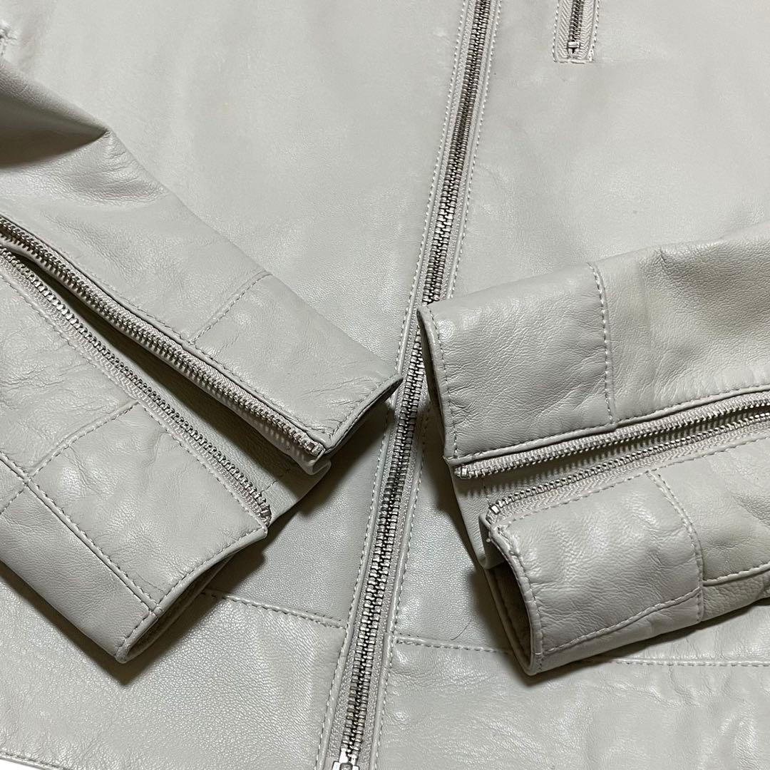   ラムレザー ライダースジャケット Mサイズ