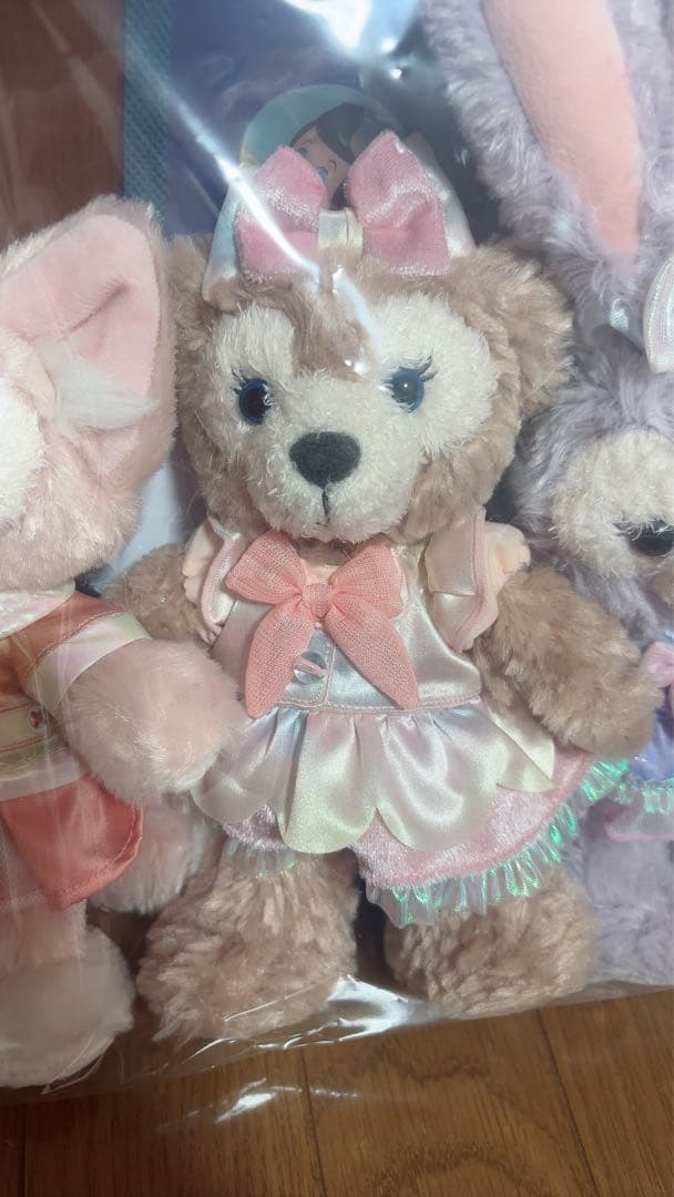 カラフルハピネスダッフィー＆フレンズ 　バケパ限定ポージープラッシー7体セット