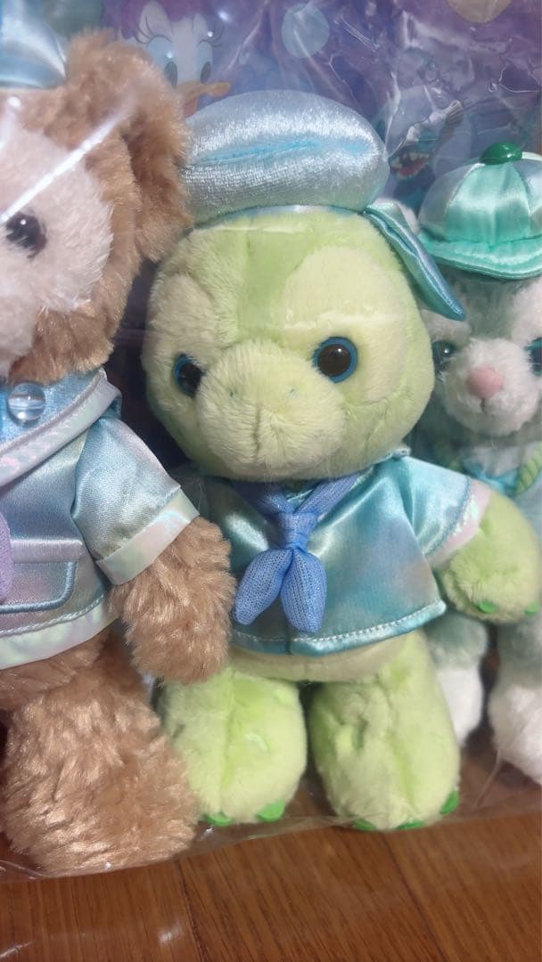 カラフルハピネスダッフィー＆フレンズ 　バケパ限定ポージープラッシー7体セット