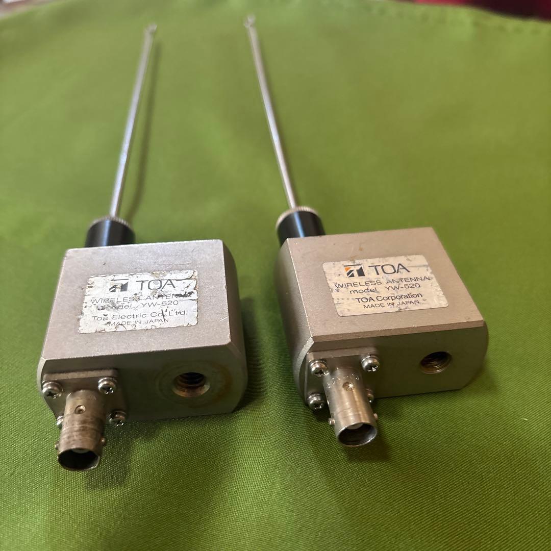 ①TOA YW-520 2台 800MHz帯5/8λ型アンテナ 2本セット