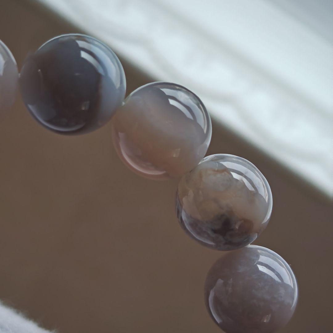 専用です♡新作♡黒桜瑪瑙どんころ＆グレー桜瑪瑙ブレス