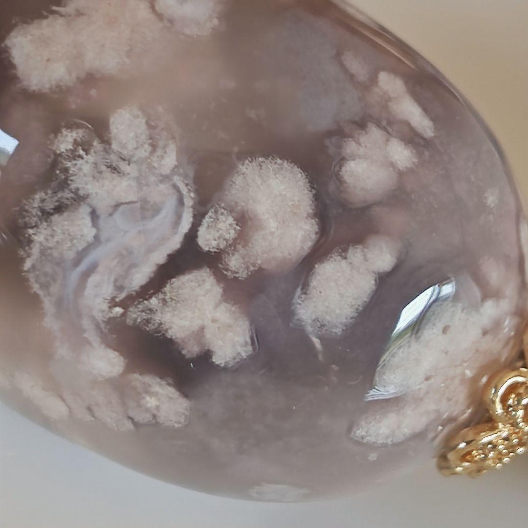 専用です♡新作♡黒桜瑪瑙どんころ＆グレー桜瑪瑙ブレス