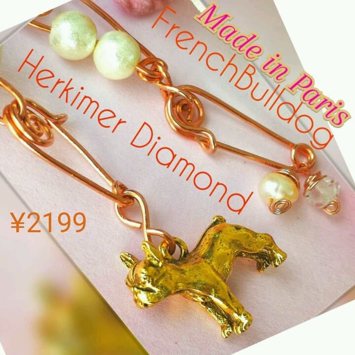 新品 14kgf パリ製 プードル 上質AAA ハーキマーダイヤモンド  ピアス