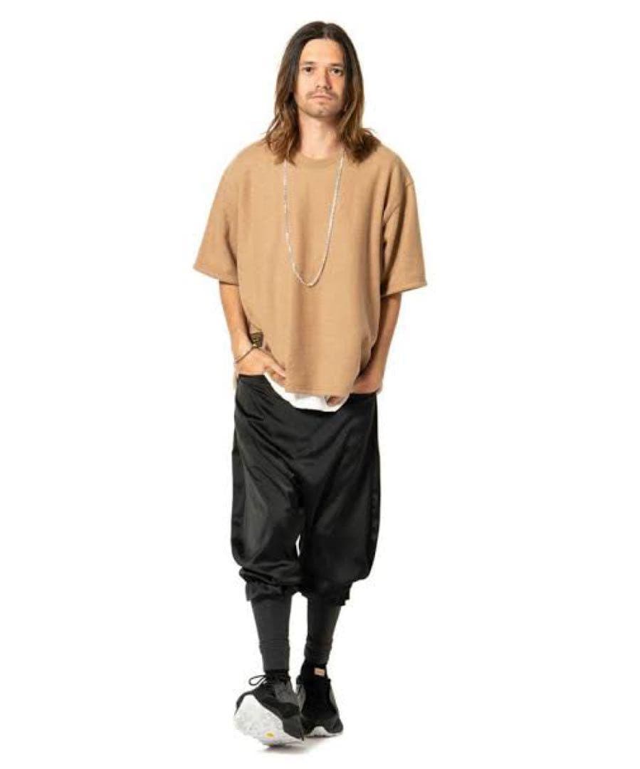 glamb グラム　Shinin layered pants リブパンツ