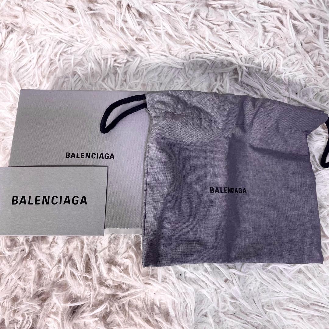 バレンシアガ　BALENCIAGA 二つ折り財布　クロコ　ピンク