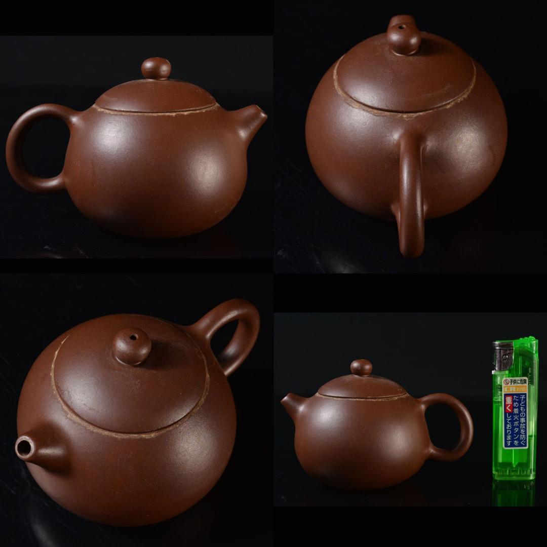 中国　紫砂　朱泥　急須　茶壷　在銘　M　R5365E