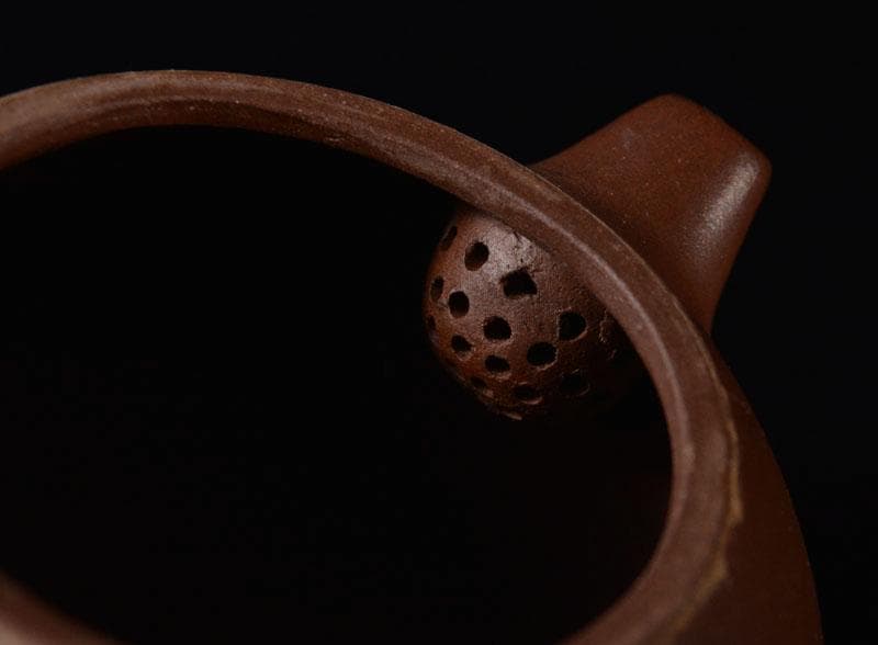 中国　紫砂　朱泥　急須　茶壷　在銘　M　R5365E