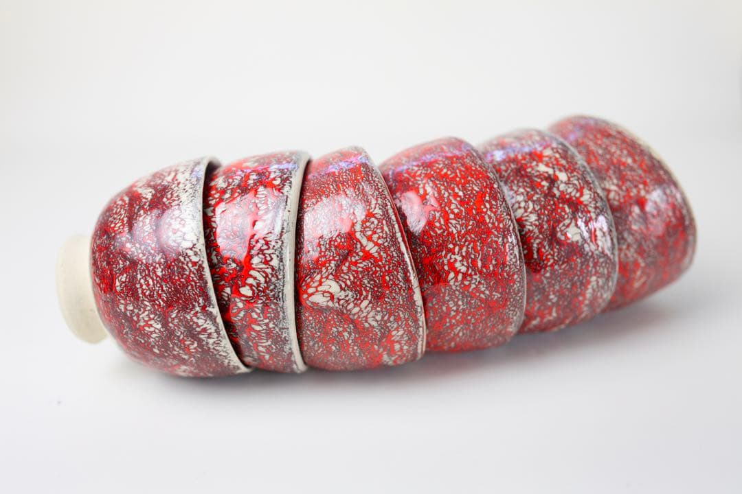 箕面焼 松田箕山 湯碗 六客 煎茶器