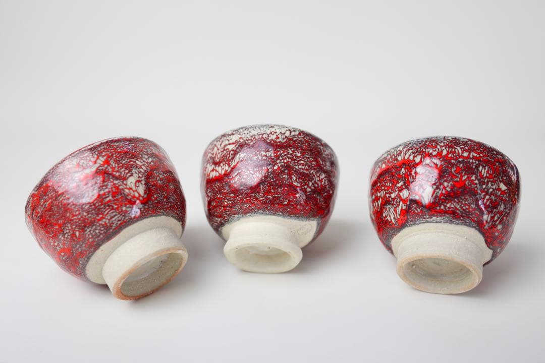 箕面焼 松田箕山 湯碗 六客 煎茶器