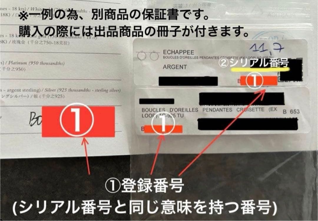 エルメス　ファランドール　ピアス　TPM 新品未使用　シェーヌダンクル