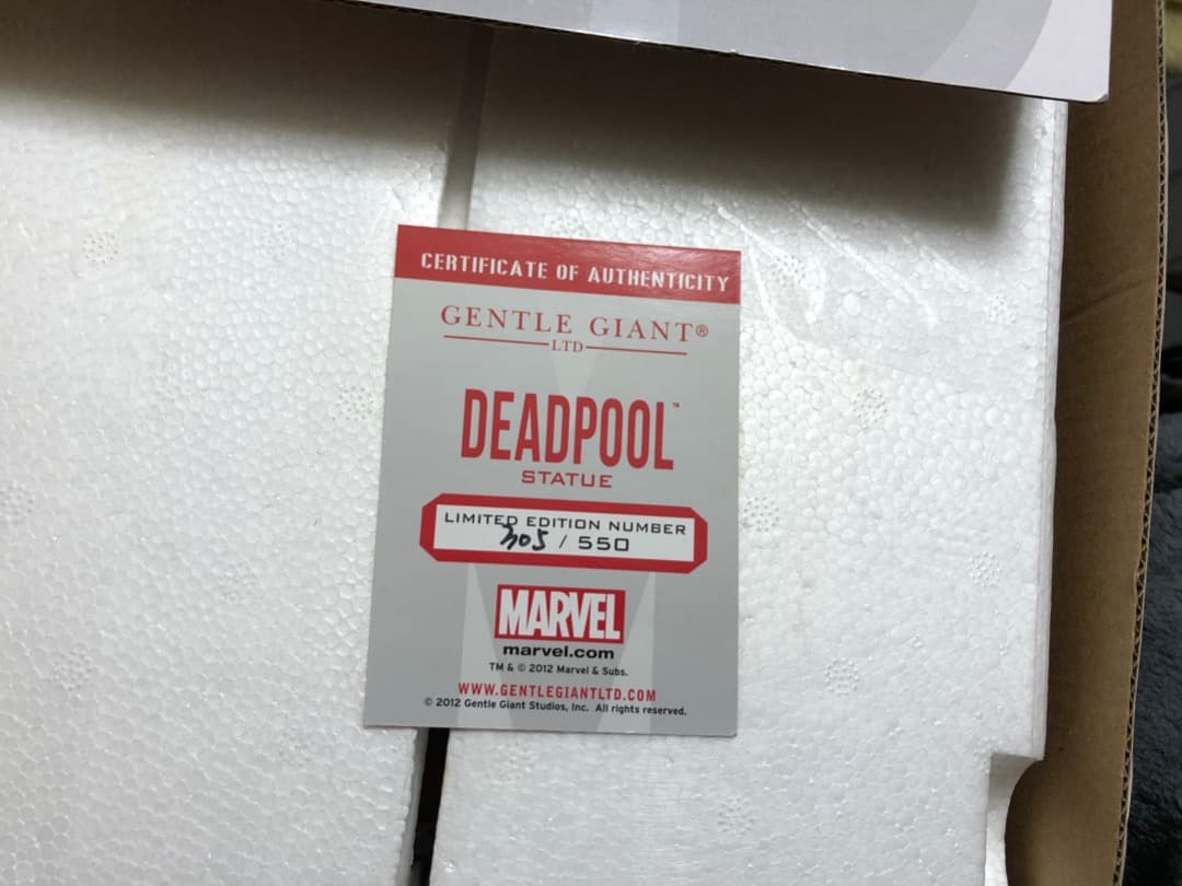 え*び様 【ジャンク】 デッドプール オン ベスパ スタチュー / 正規品