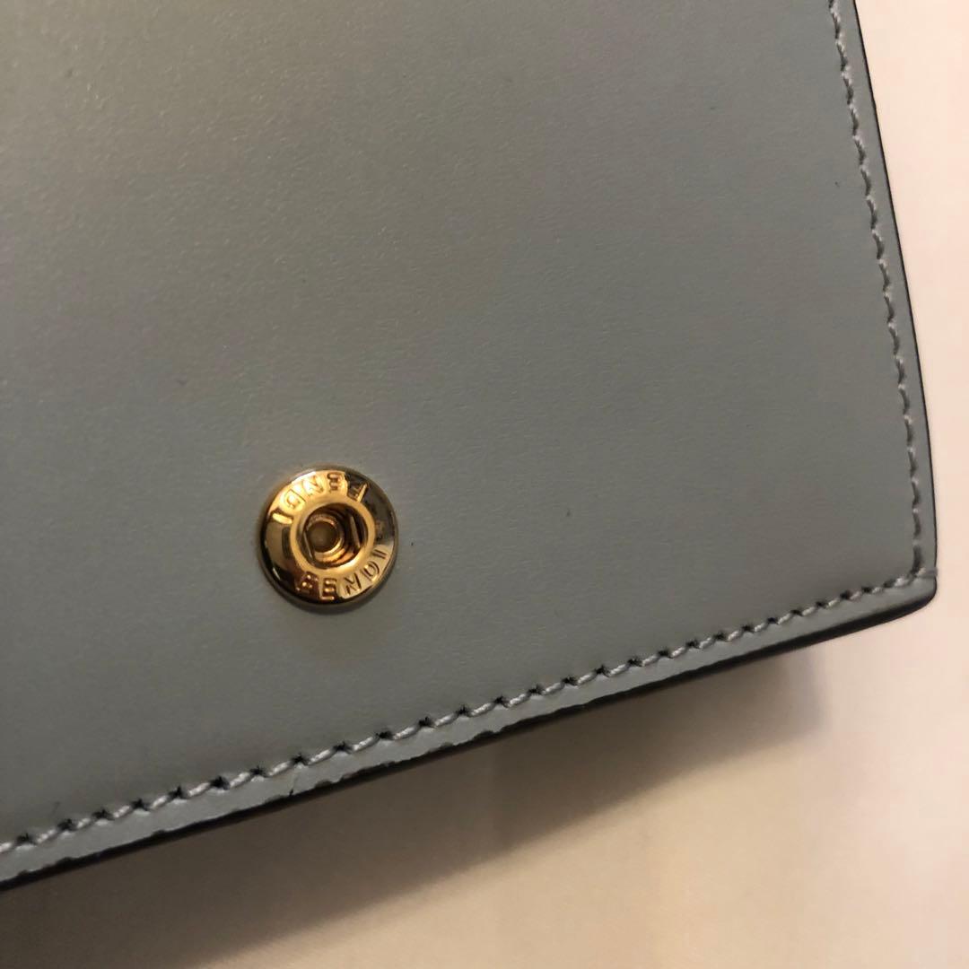 フェンディFENDI ダイアモンド　三つ折り財布　芸能人多数使用モデル